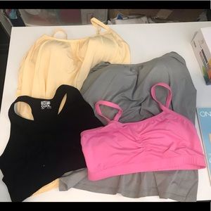 32 degrees bra tank & sports bra set. 4 items XL